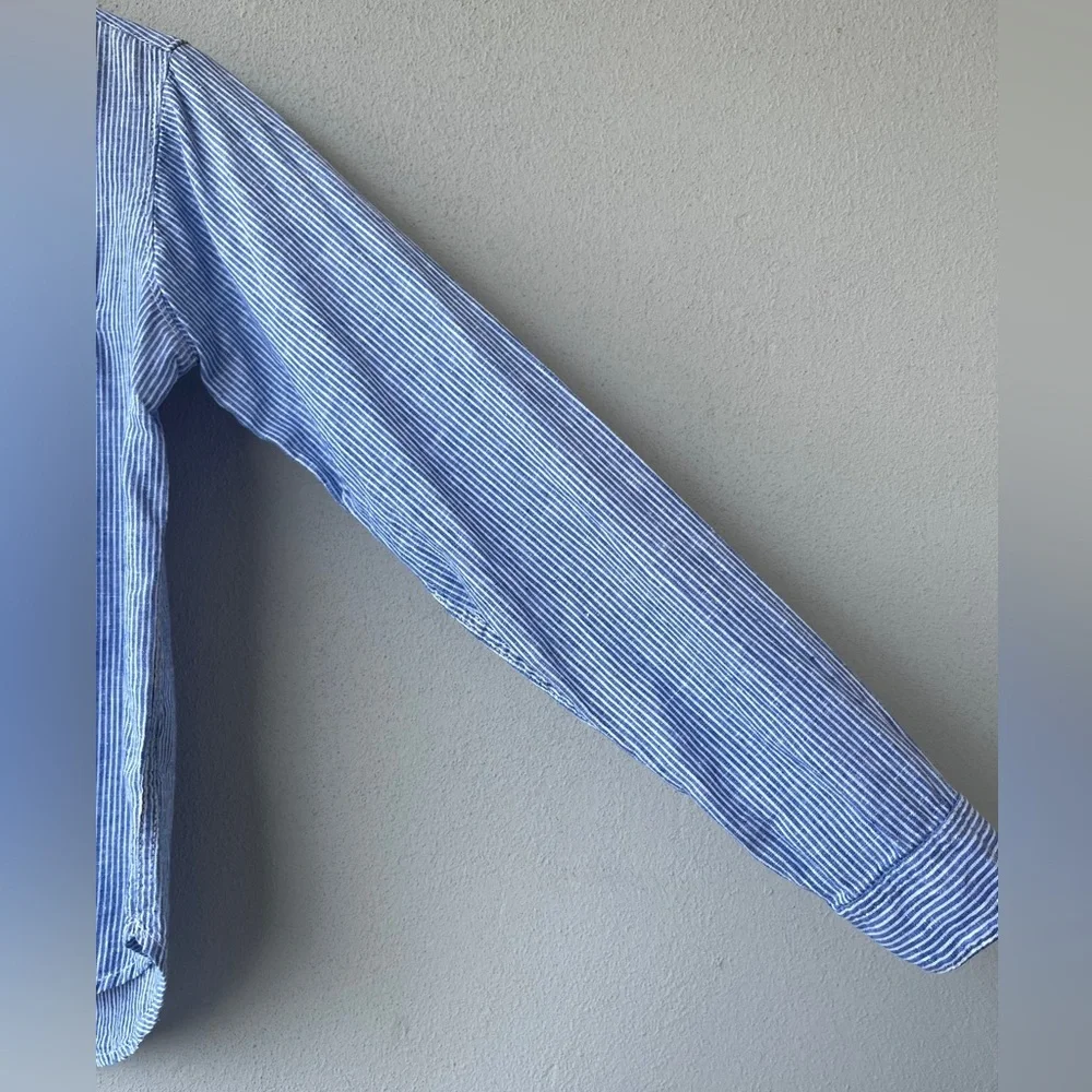 H&M | Striped Linen Blend Shirt - Picture 9 of 16